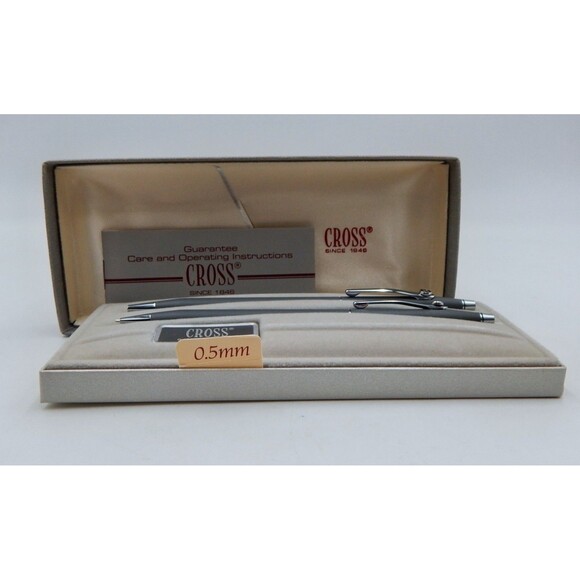 Cross Classic Century Matte Gray Ballpoint Pen Pencil Set GE General Electric - Picture 2 of 8